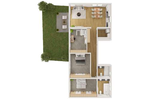 Foto - Wohnung zum Mieten in Frankfurt Zeilsheim 2.150,00 € 118.85 m²