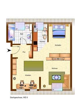 Foto - Wohnung zum Kaufen in Leipzig 146.000,00 € 40 m²