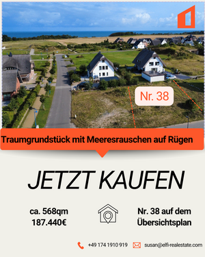 Foto - Grundstück zu verkaufen in Dranske 187.440,00 € 568 m²
