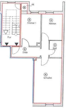 Foto - Wohnung zum Mieten in Ludwigshafen am Rhein 675,00 € 52 m²