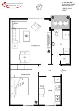 Foto - Wohnung zum Mieten in Wesselburen 489,92 € 72.26 m²