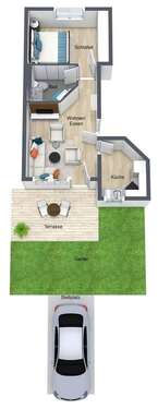 Foto - Wohnung zum Kaufen in Rangendingen 134.500,00 € 45 m²