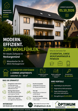 Foto - Wohnung zum Mieten in Neckargemünd 710,00 € 39 m²