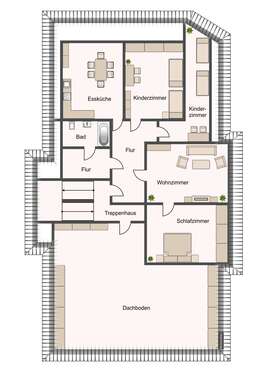 Foto - Wohnung zum Mieten in Sachsen-Anhalt - Finneland 450,00 € 111.6 m²