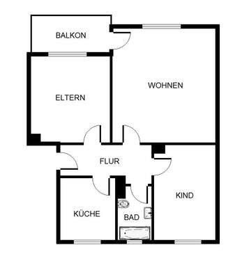 Foto - Wohnung zum Mieten in Herne 539,00 € 66 m²