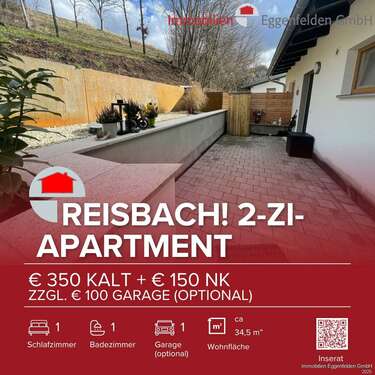 Foto - Wohnung zum Mieten in Reisbach 350,00 € 34.5 m²