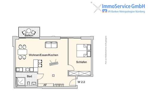 Foto - Wohnung zum Kaufen in Nürnberg 443.401,00 € 73.06 m²