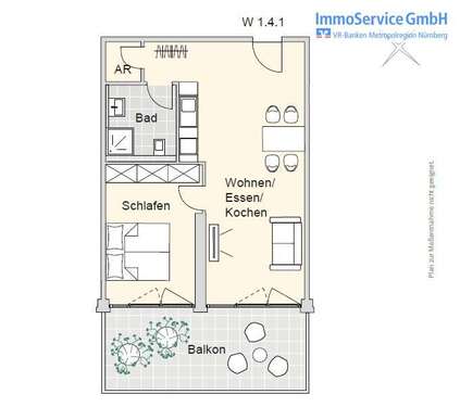 Foto - Wohnung zum Kaufen in Nürnberg 359.366,00 € 58.72 m²
