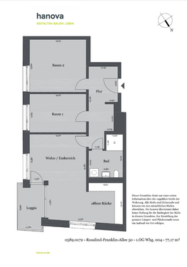 Foto - Wohnung zum Mieten in Hannover 887,46 € 77.17 m²