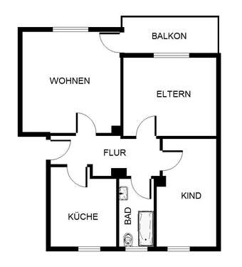 Foto - Wohnung zum Mieten in Gelsenkirchen 479,00 € 67 m²