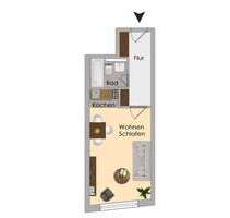Wohnung zum Mieten in München 691,49 € 28.6 m²