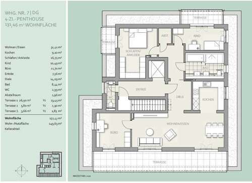 Foto - Wohnung zum Kaufen in München 1.595.000,00 € 131.5 m²