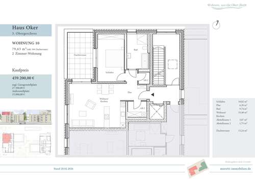 Foto - Wohnung zum Kaufen in Wolfenbüttel 459.200,00 € 79.63 m²