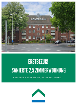 Foto - Wohnung zum Mieten in Duisburg 748,65 € 77.42 m²