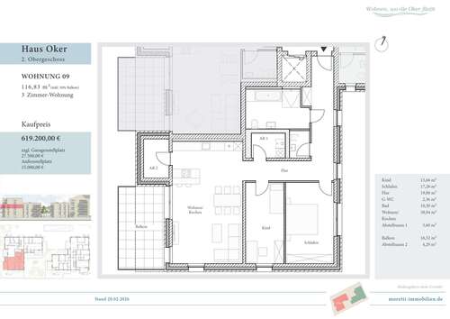 Foto - Wohnung zum Kaufen in Wolfenbüttel 619.200,00 € 116.83 m²