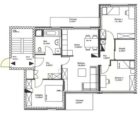Foto - Wohnung zum Mieten in Hamburg 2.148,30 € 102.3 m²
