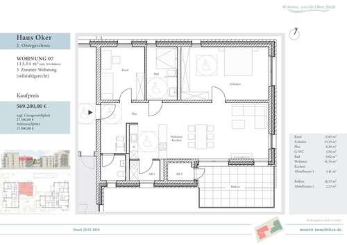 Foto - Wohnung zum Kaufen in Wolfenbüttel 569.200,00 € 113.54 m²