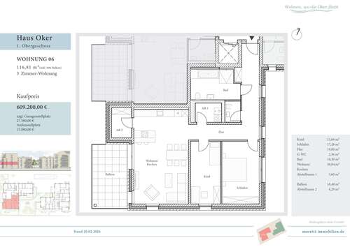 Foto - Wohnung zum Kaufen in Wolfenbüttel 609.200,00 € 116.81 m²