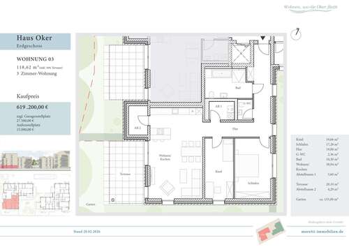 Foto - Wohnung zum Kaufen in Wolfenbüttel 619.200,00 € 118.62 m²