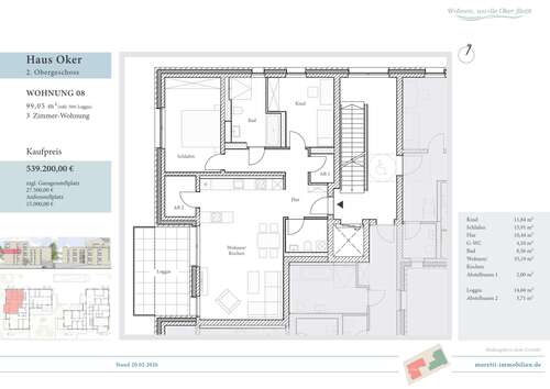 Foto - Wohnung zum Kaufen in Wolfenbüttel 399.100,00 € 73.51 m²