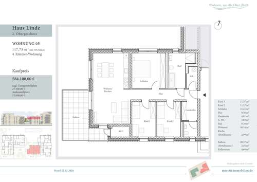 Foto - Wohnung zum Kaufen in Wolfenbüttel 584.100,00 € 117.73 m²