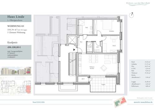 Foto - Wohnung zum Kaufen in Wolfenbüttel 496.100,00 € 104.36 m²