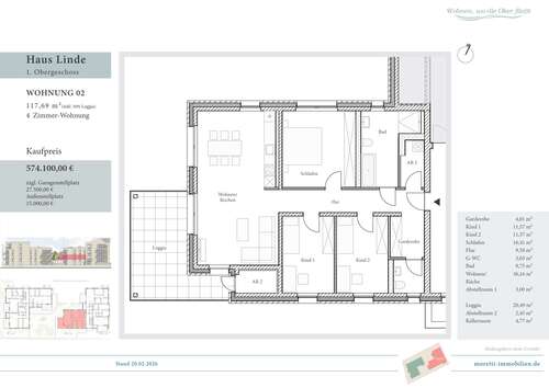 Foto - Wohnung zum Kaufen in Wolfenbüttel 574.100,00 € 117.69 m²