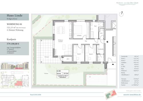 Foto - Wohnung zum Kaufen in Wolfenbüttel 579.100,00 € 121.13 m²