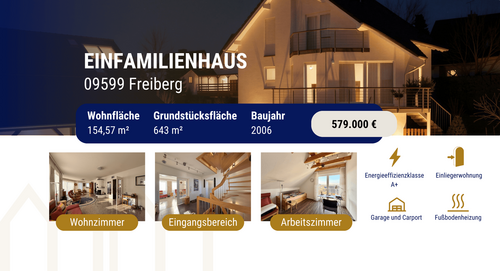 Foto - Haus zum Kaufen in Freiberg 579.000,00 € 154.57 m²