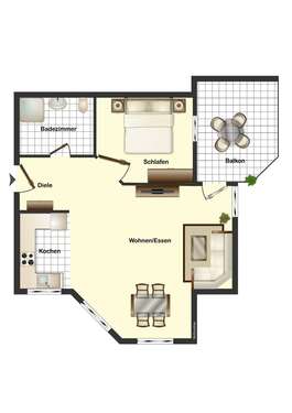 Foto - Wohnung zum Mieten in Heilbronn 490,00 € 38 m²