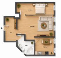 Wohnung zum Kaufen in Markkleeberg 125.000,00 € 47 m²