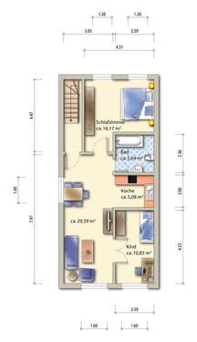 Foto - Wohnung zum Kaufen in Freital 110.000,00 € 55.5 m²