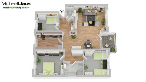 Foto - Wohnung zum Kaufen in Rösrath 260.000,00 € 98.31 m²