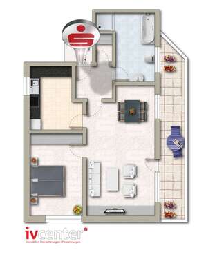 Foto - Wohnung zum Kaufen in Saarwellingen 168.000,00 € 70 m²