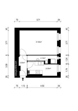 Foto - Wohnung zum Kaufen in Berlin 255.000,00 € 38 m²