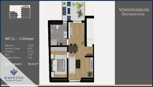 Foto - Wohnung zum Kaufen in Nürnberg 285.570,00 € 50.1 m²