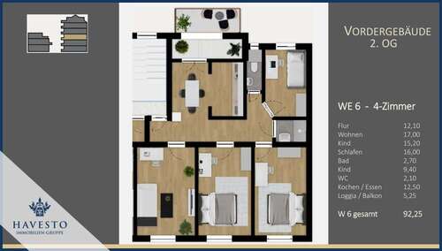 Foto - Wohnung zum Kaufen in Nürnberg 525.825,00 € 92.25 m²