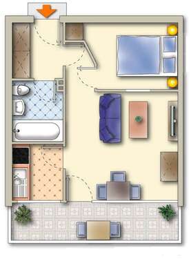 Foto - Wohnung zum Mieten in Munster 469,00 € 38 m²