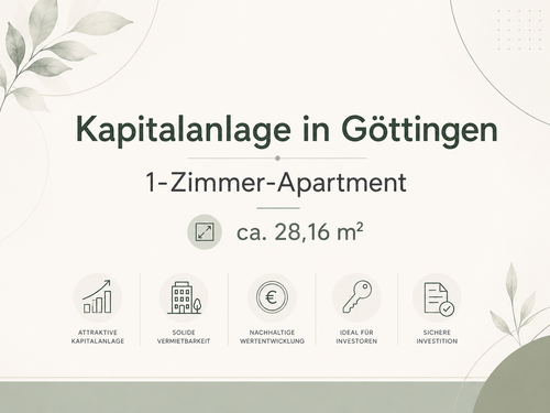 Foto - Wohnung zum Kaufen in Göttingen 95.000,00 € 28.16 m²