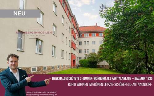 Foto - Wohnung zum Kaufen in Leipzig Schönefeld-Abtnaundorf 149.900,00 € 67.14 m²