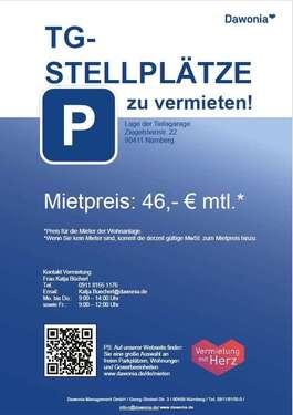 Foto - Garage zu vermieten in Nürnberg 46,00 €