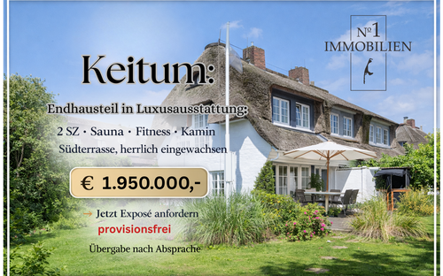 Foto - Haus zum Kaufen in Sylt 1.950.000,00 € 110 m²
