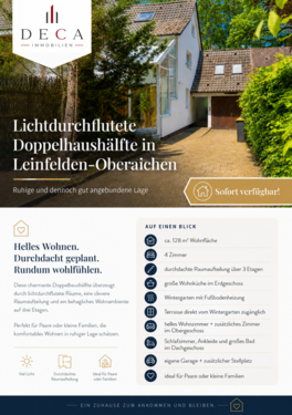 Foto - Haus zum Mieten in Leinfelden-Echterdingen 2.000,00 € 128 m²