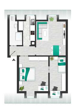 Foto - Wohnung zum Kaufen in Stuttgart 190.000,00 € 50 m²