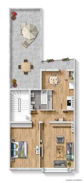 Foto - Wohnung zum Mieten in Aachen 990,00 € 85 m²