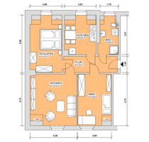 Wohnung zum Mieten in Werdau 392,00 € 71.16 m²