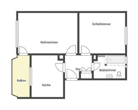 Foto - Wohnung zum Mieten in Kandel 609,00 € 52.51 m²