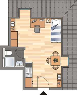 Foto - Wohnung zum Mieten in Landau in der Pfalz 285,00 € 21.34 m²