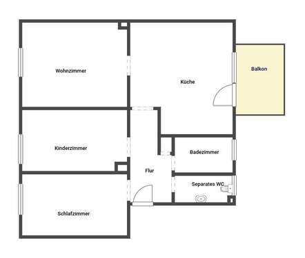 Foto - Wohnung zum Mieten in Kandel 679,00 € 66.8 m²