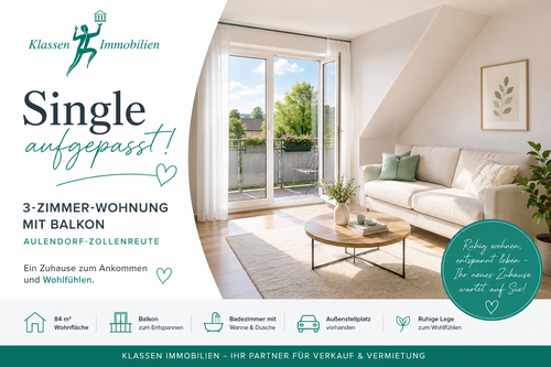 Foto - Wohnung zum Mieten in Aulendorf 700,00 € 84 m²